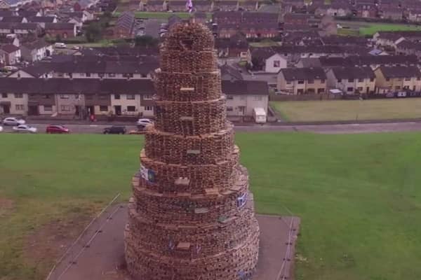 The organisers of Craigyhill bonfire in Larne believe it was the tallest in Northern Ireland last year