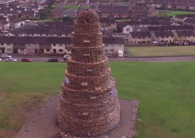 The organisers of Craigyhill bonfire in Larne believe it was the tallest in Northern Ireland last year