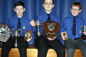 Group of Company Section Prize Winners  (from left) Tom Kirkpatrick, Andrew Mark and Lee Martin