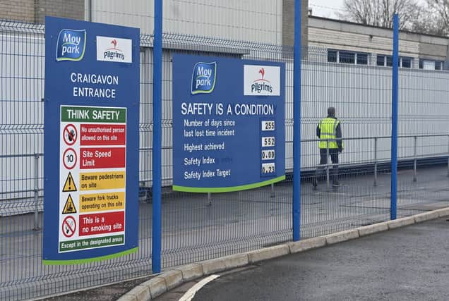 PACEMAKER BELFAST 25/03/2020
Staff have walked out of food firm Moy Park over coronavirus safety concerns.
Unite says workers left their stations at the company's food processing site in Portadown.
The union said social-distancing measures had not been enforced at the Seagoe site.
A Moy Park spokesperson said they had already put "new, robust measures in place" to keep their employees safe.
They included staggering breaks, respacing workstations and communal areas and installing screens on some production lines.
PHOTO PACEMAKER PRESS