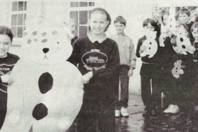 Pupils of Glynn Primary School who raised £113 for Children in Need with a bring and buy sale and non uniform event. 
1992