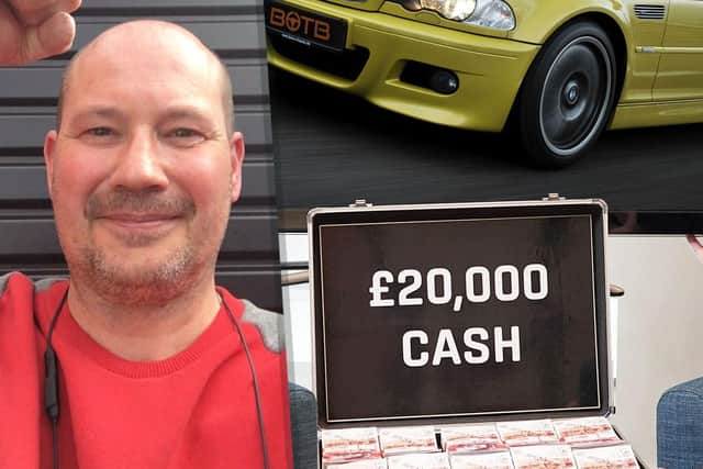 Carrick man Steven Hamilton won 20,000 in cash, along with a new car.