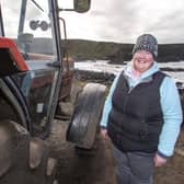 Farmer Sandra Hunter who owns the cattle
