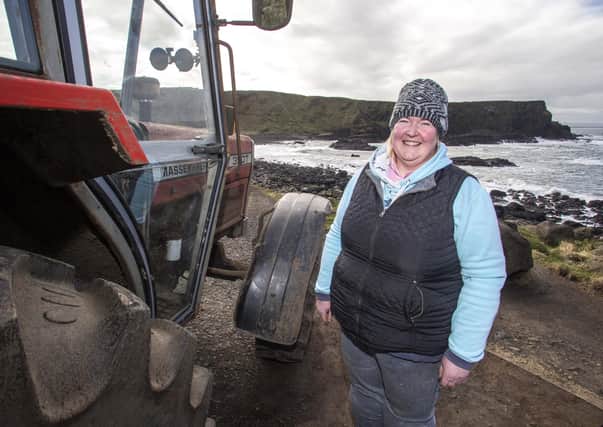 Farmer Sandra Hunter who owns the cattle