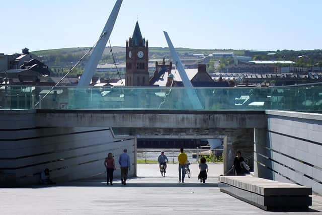 Footfall in Derry and Strabane council area is down 80 per cent, according to data from Google.