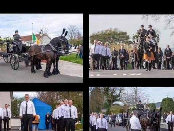 Images from the funeral of former Sinn Fin councillor Francie McNally.