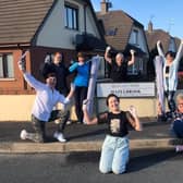 Members of Magherafelt NI Scrubs Group who are hard at work producing scrubs for care homes and hospitals.