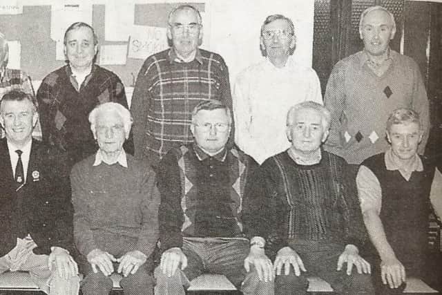 Members of Harryville Bowling Club who competed in  the semi-final of the Nelson Cup.
2000