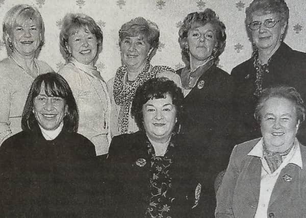 Ballymena Golf Club Ladies' Committee at the Winter League Dinner.
2000