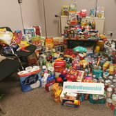 Some of the food and essentials received by Women's Aid ArmaghDown after a recent appeal