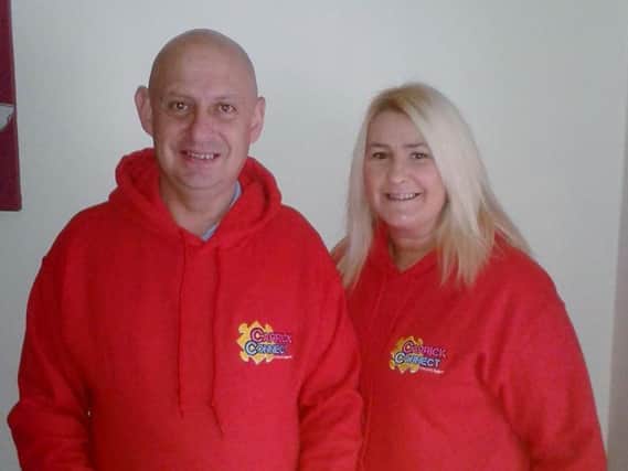 Jonny Ewart and Tracey McNickle of Carrick Connect.