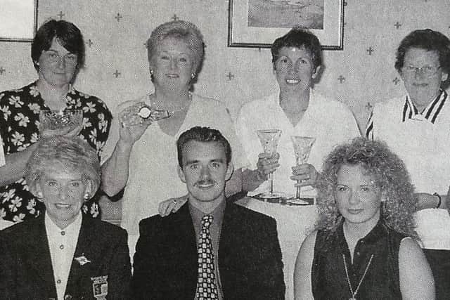 Winners of the Ballyclare Golf Club Ladies' Stableford Competition and sponsors.
1999