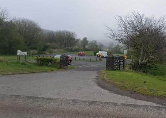 Upper Hightown Road Cave Hill car park. Pic by Google.