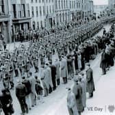 Home Guard parade, Carrickfergus, May13,1944. Photo courtesy of Carrickfergus Museum.