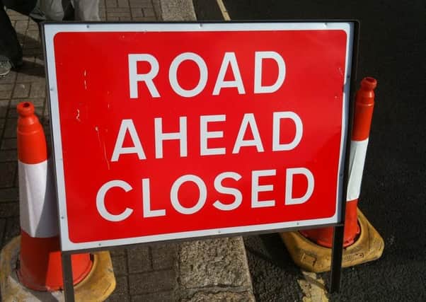The carriageway will be closed overnight.