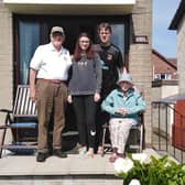 Retired DUP Councillor Billy Decourcy joined the celebrations with his family.