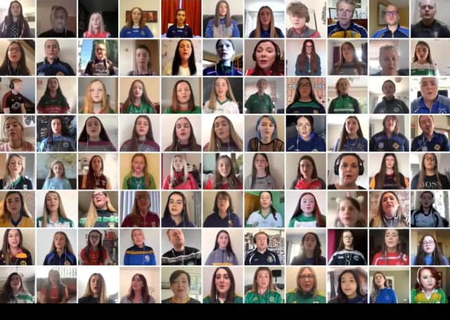 Singers and musicians representing all the GAA clubs in Down collaborate online to perform Tommy Sands’ song The County Down