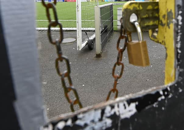 Football is on lockdown in Northern Ireland. Pic by Pacemaker.