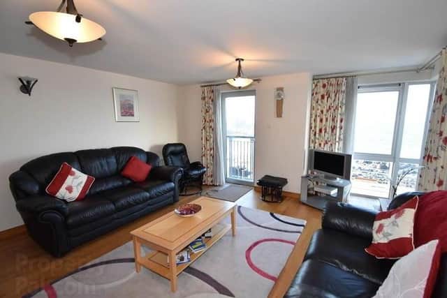 This three-bedroom first floor apartment is in good order throughout