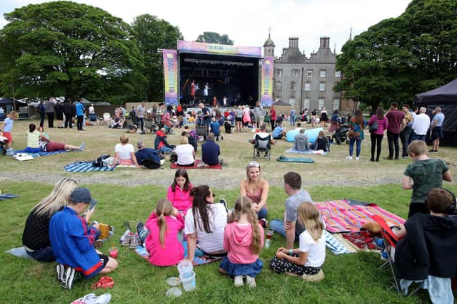 Crowds gather for day one of the festival at Glenarm Castle in 2019.