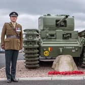 A small group representing B Squadron, the Association and the regiment conducted an act of remembrance in Dunmore Park