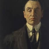 Portrait of Sir Edward Carson by John Lavery (1916). A note referred to the leader of unionists in Ulster, Sir Edward Carson, it read: Send the bill to Sir Edward Carson.