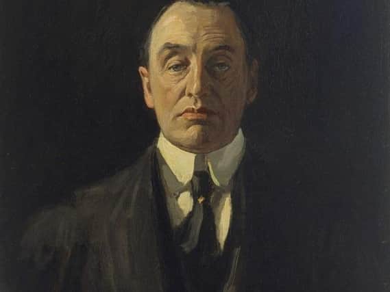Portrait of Sir Edward Carson by John Lavery (1916). A note referred to the leader of unionists in Ulster, Sir Edward Carson, it read: Send the bill to Sir Edward Carson.