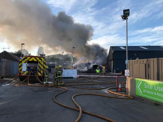 Fire at Cookstown recycling centre is expected to close the facility for some time.