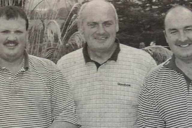 Ballyclare Golf Club Captain's Day competitors - Davy McWhirter, Keith Fleming. John Foster and Philip Armstrong.
2000