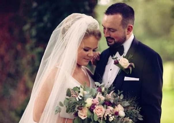 Shane and Sarah Lappin on their wedding day in August 2019. Shane died tragically in an accident on Saturday, reportedly while working on their new home. Photo: Lappin family