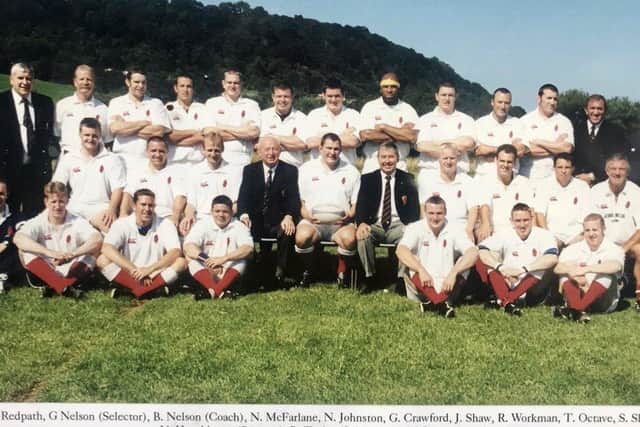 Andrew Hutchinson (front row centre) Captain of the 2000 Ulster Junior squad