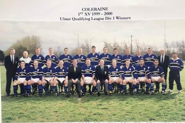Colerain First XV 1999/2000 Ulster Qualifying League Division One winners