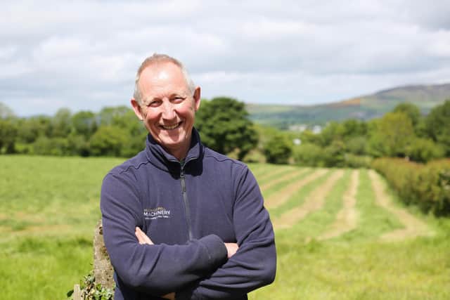 David Crockett on his farm on the Londonderry / Donegal border.

Photo: Press Eye.