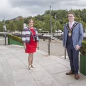 Pictured are the new Right Worshipful the Mayor of Lisburn & Castlereagh City Council, Councillor Nicholas Trimble and the new Deputy Mayor, Councillor Jenny Palmer.
