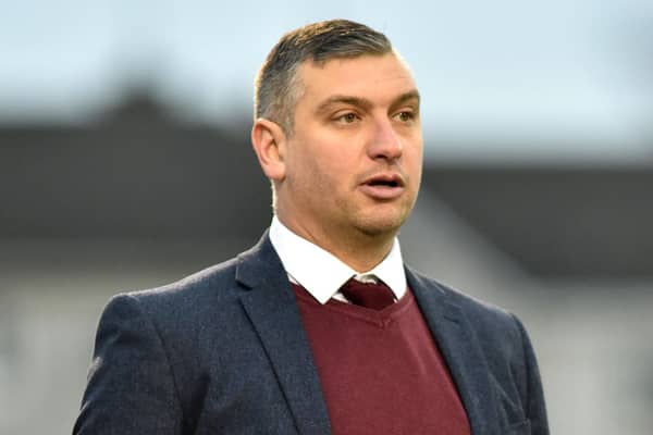 Portadown manager Matthew Tipton.