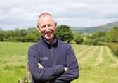 Mr David Crockett on his farm on the Londonderry / Donegal border.

 
Photo by Lorcan Doherty / Press Eye.