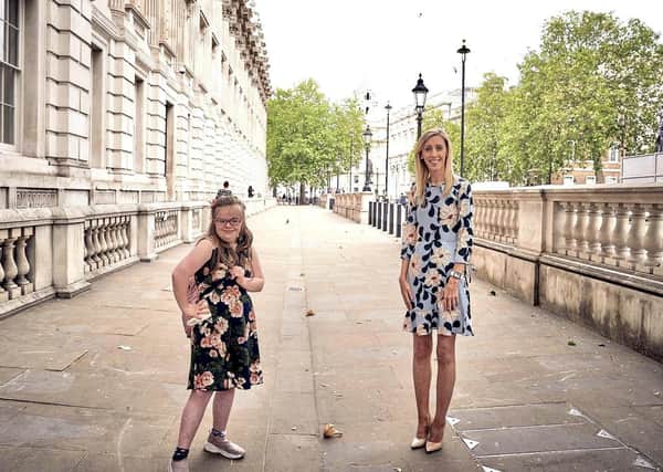 Disability Campaigner Heidi Crowter and Upper Bann MP Carla Lockhart.