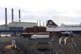 Larne harbour.