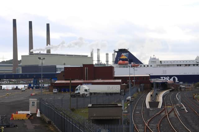 Larne harbour.