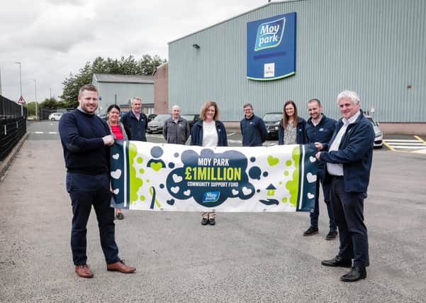 Moy Park Launches £1m Support Fund
 Pictured (from left) Aaron Whiteman, Head of Complex Moy Park Ballymena; Shane McGarvey, Moy Park; and colleagues