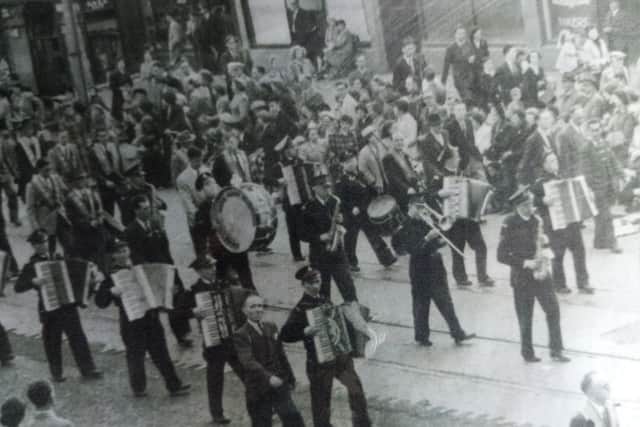 The Regal Band for east Belfast was formed on June 10 1949. The founding members included F Kelly Snr, T Martin, M McKeown, F Kelly Jnr, H McCrum, J Berry, J Walker, D Cook and W Cahoon. The first parade was the Battle of the Somme commemoration in Belfast on July 1 that year. Picture courtesy of Laura Cassidy