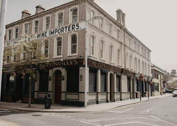 The iconic McConville's Bar in Portadown. Photos Courtesy of ‘Lockdown Diaries’ by Sasha Treanor.