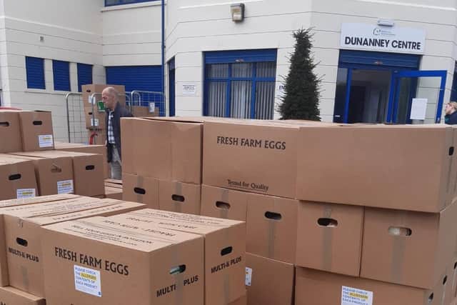 Food hampers have been distributed to vulnerable residents.