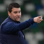 Linfield manager David Healy. Pic by Pacemaker.