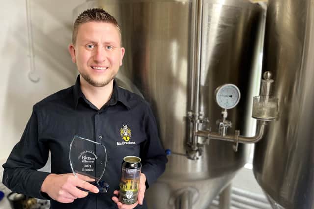 Ryan McCracken of McCracken's Brewery near Portadown. His beer, 	
McCrackens Black, won a top award at the prestigious Blas na hÉireann 2021 awards which are the Irish Food Awards celebrating great food and drinks across every county in Ireland.