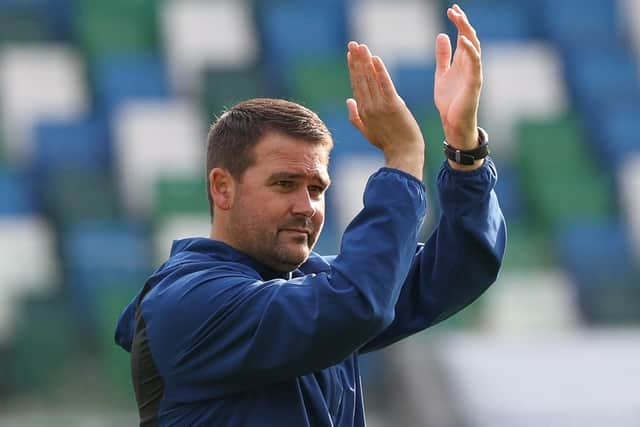 Linfield boss David Healy. Pic by Pacemaker.