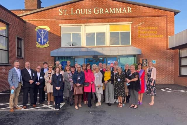 Former pupils at the 50th reunion of the class of '71