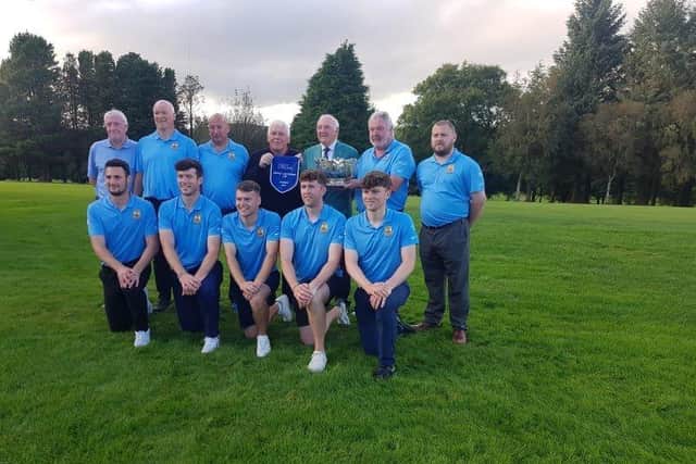 Cairndhu's winning Belfast and District Cup team.