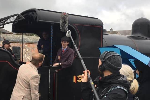 Michael Portillo learning more about the RPSI from James Friel, technical operations engineer. Photos courtesy of RPSI.