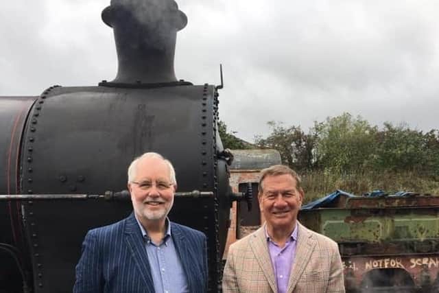 RPSI chairman John McKegney with Michael Portillo at Whitehead.